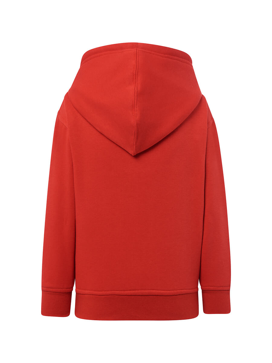 Felpa Full Zip e Cappuccio Bambino Premium - Rosso [3]