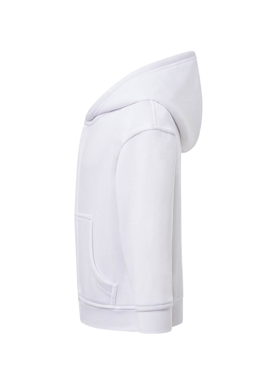 Felpa Full Zip e Cappuccio Bambino Premium - Bianco [2]