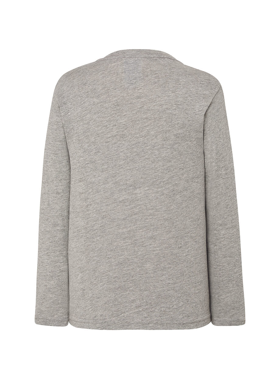 T-Shirt Manica Lunga Bambino - Grigio Melange [3]