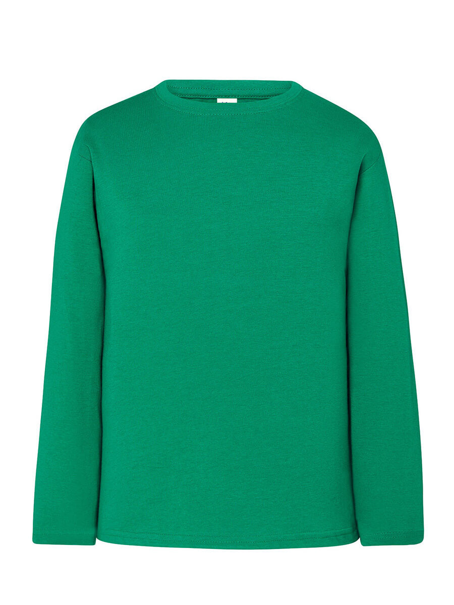 T-Shirt Manica Lunga Bambino - Verde Kelly [1]