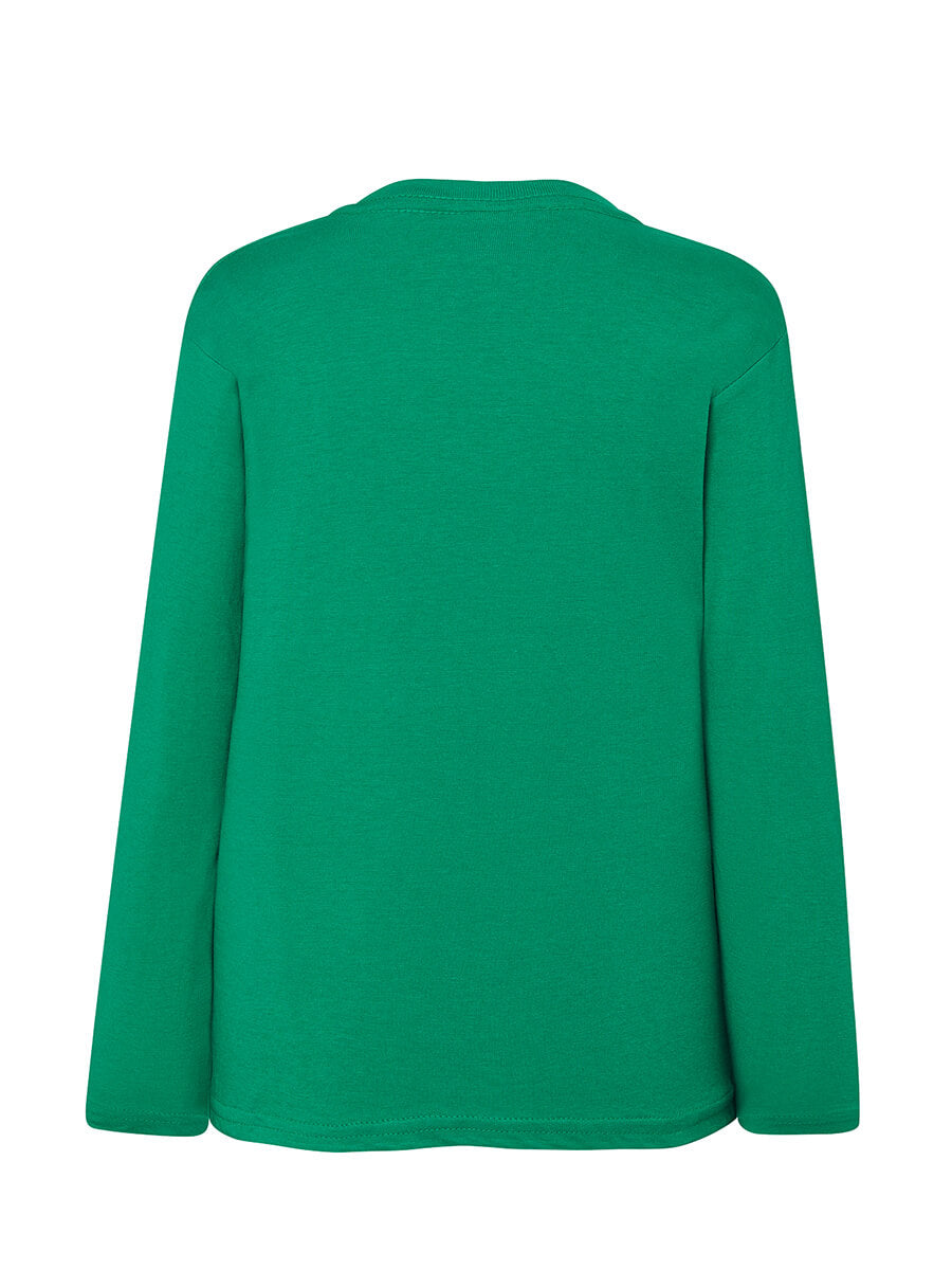 T-Shirt Manica Lunga Bambino - Verde Kelly [3]