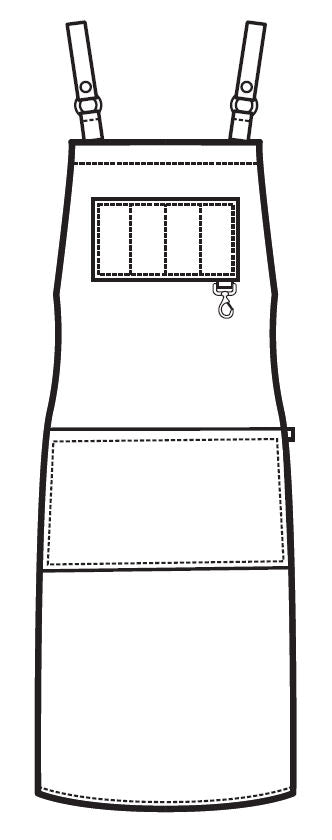 Grembiule Bristol con Inserti in Pelle - Grigio [3]