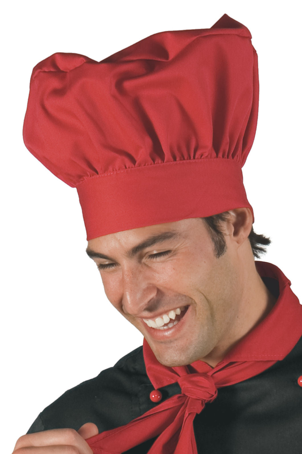 Cappello Cuoco Tradizionale - Rosso [2]