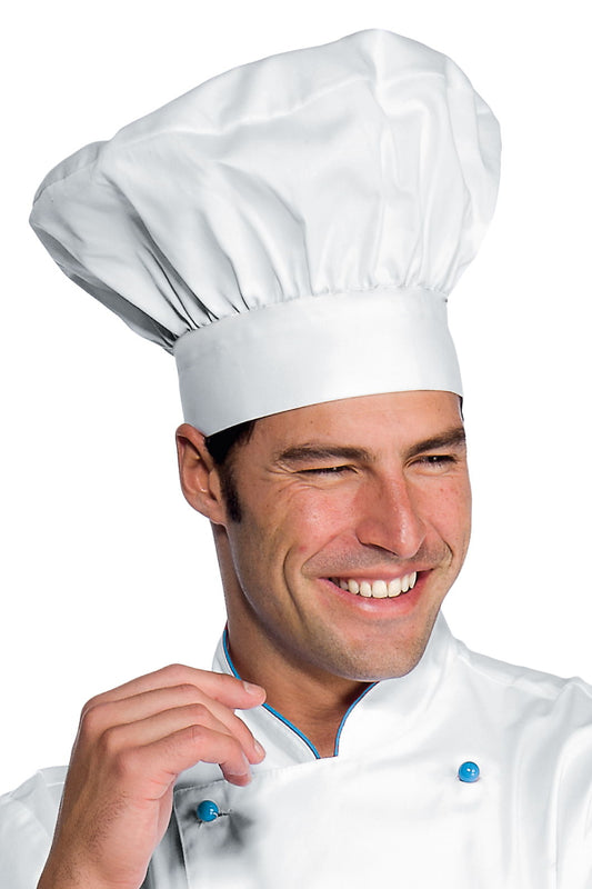Cappello Cuoco Tradizionale - Bianco [1]