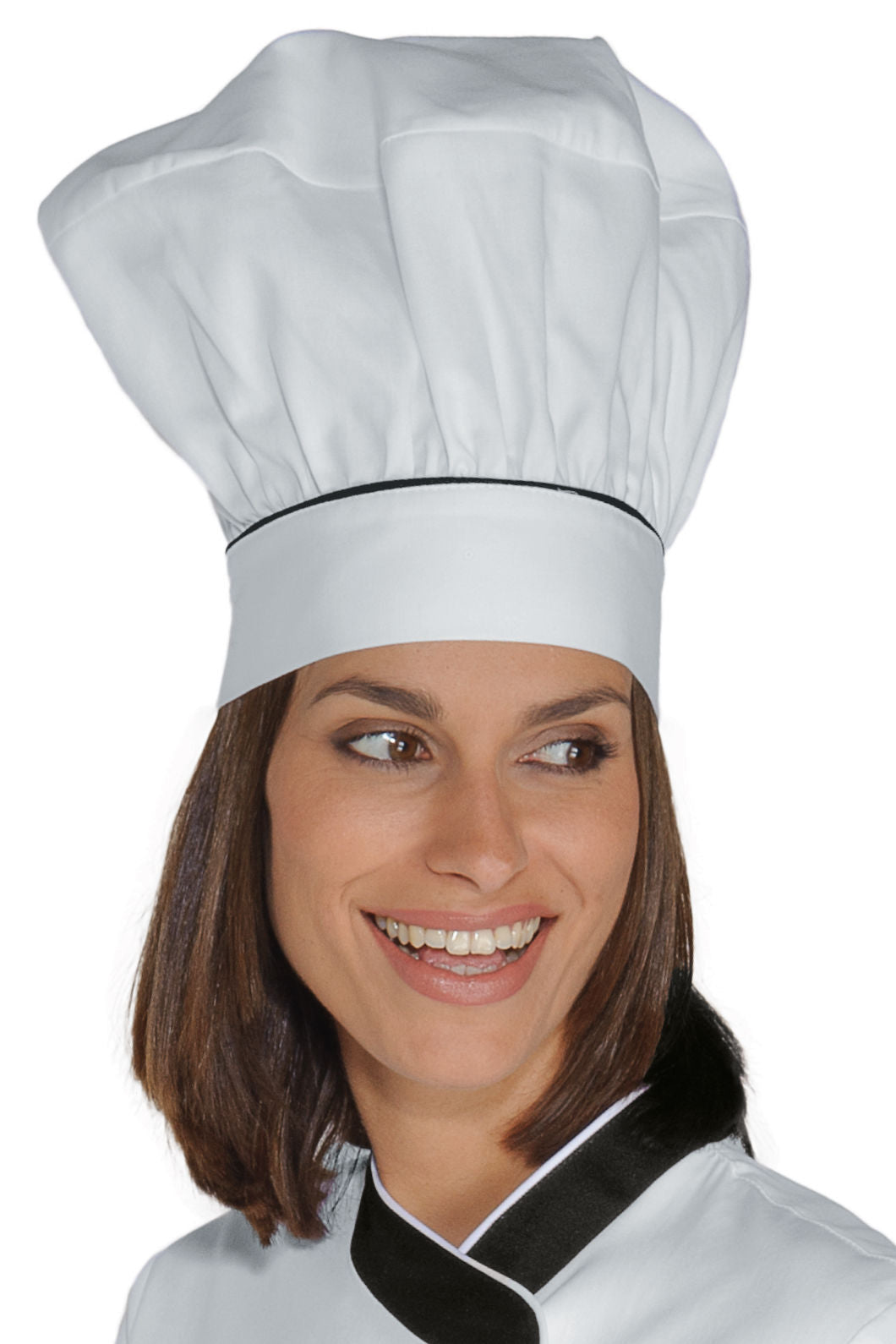 Cappello Cuoco Tradizionale - Bianconero [3]