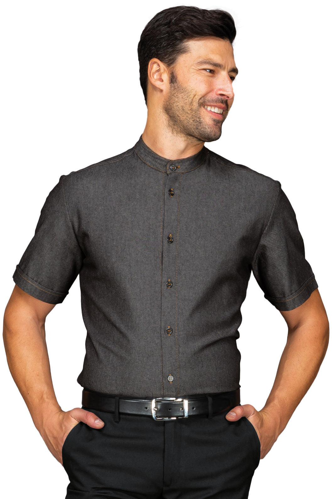 Camicia Detroit Stretch Unisex - Mezza Manica [1]