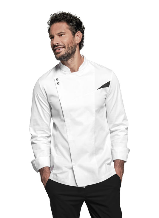GIACCA CHEF SIGGI JAGO TRASPIRANTE NO STIRO - Bianco
