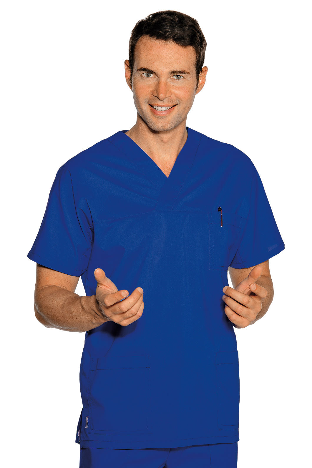 Casacca Collo a V - Blu Cina [1]