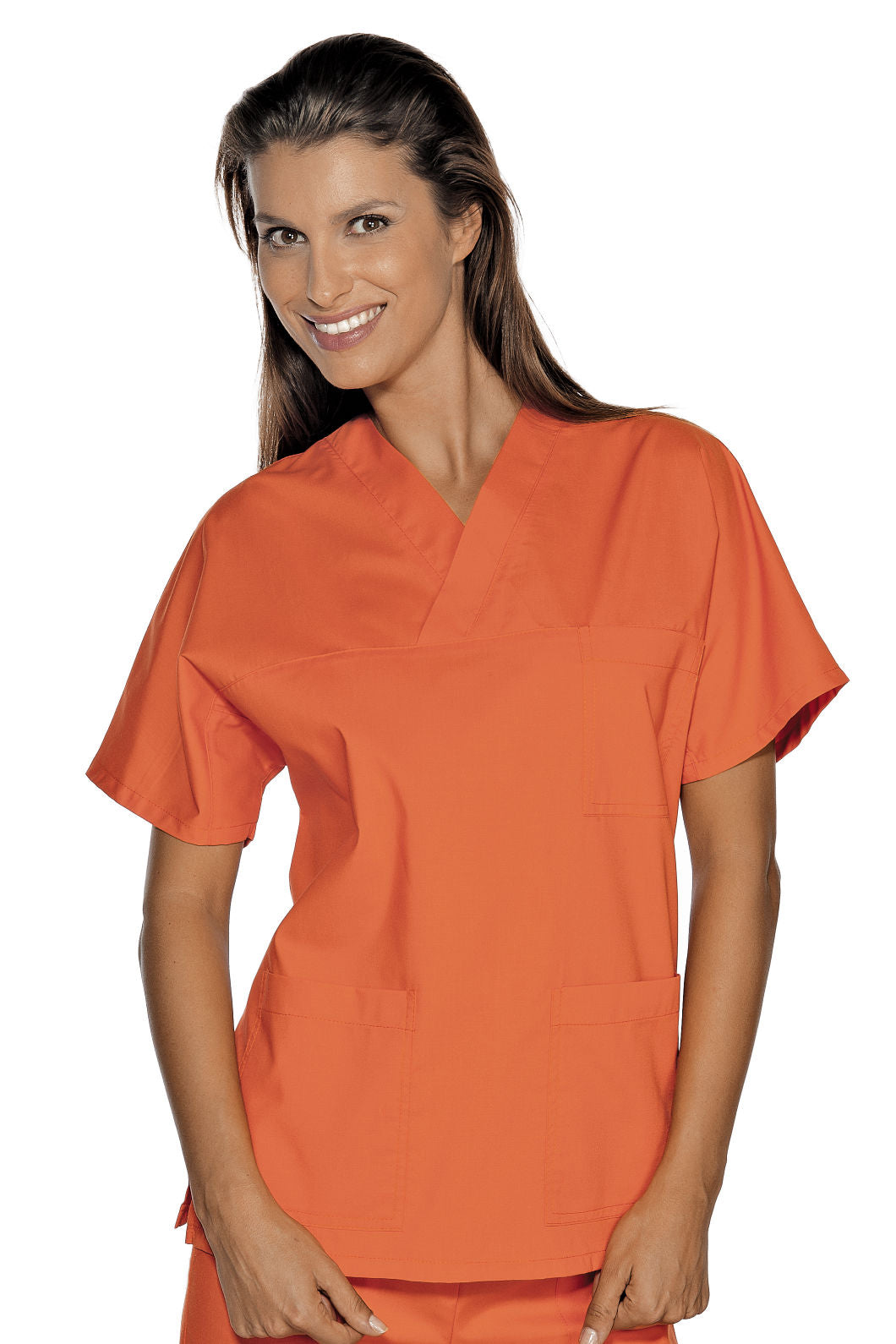 Casacca Collo a V - Corallo [1]
