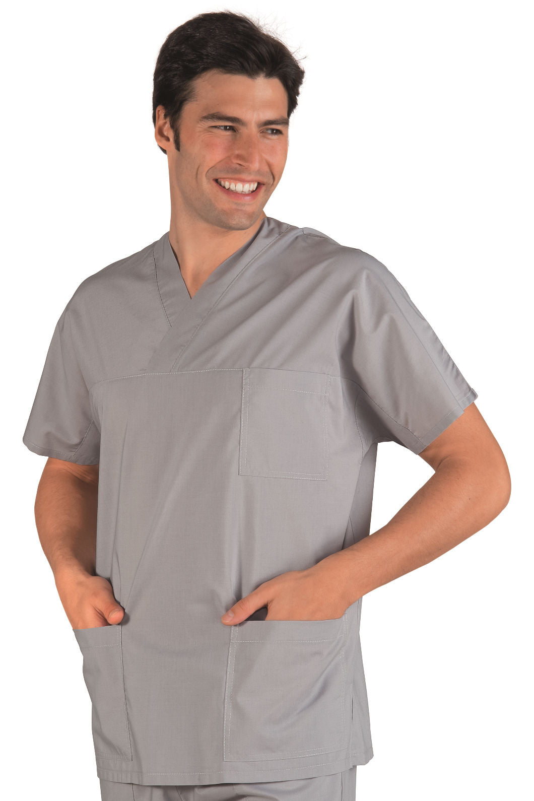 Casacca Collo a V - Grigio [1]