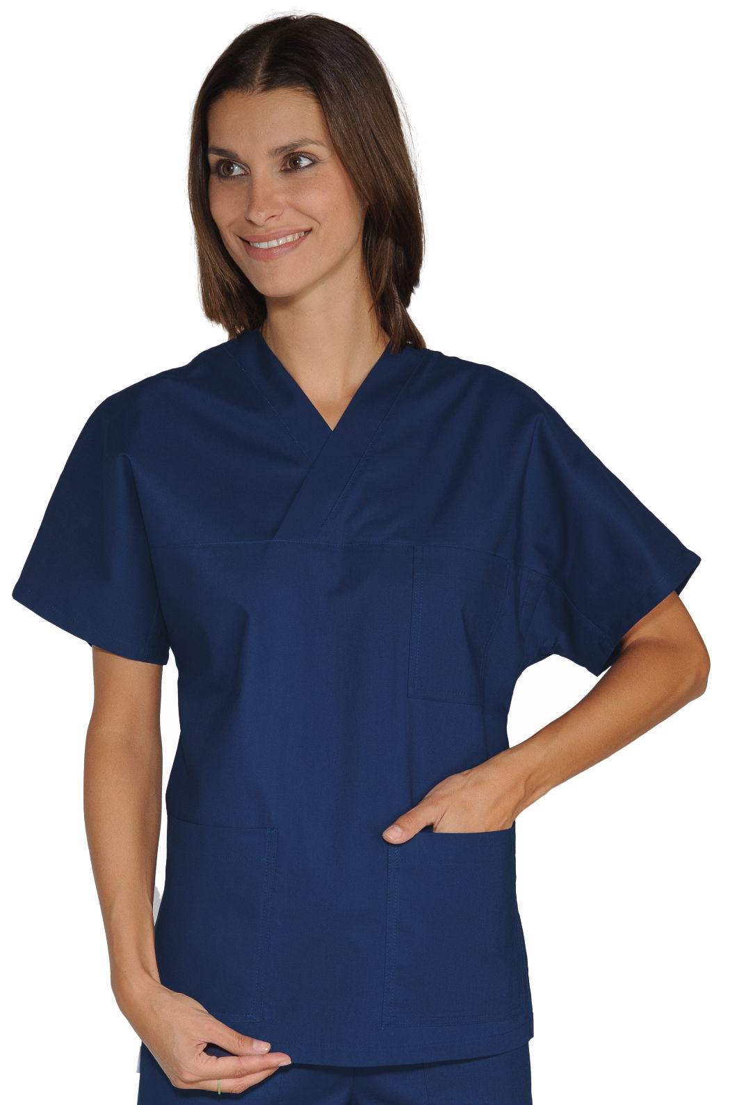 Casacca Collo a V - Blu [1]