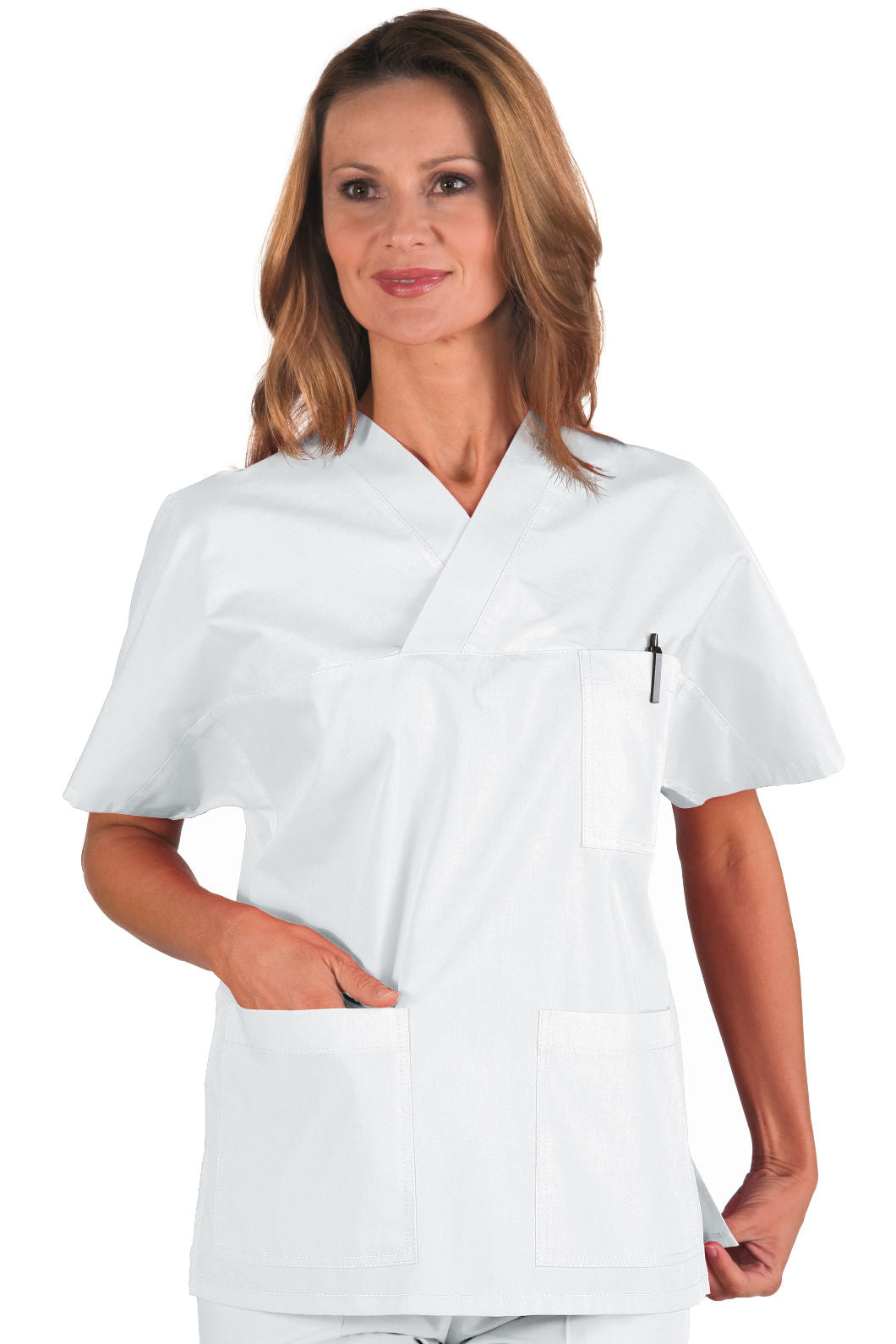 Casacca Collo a V - Bianco [2]