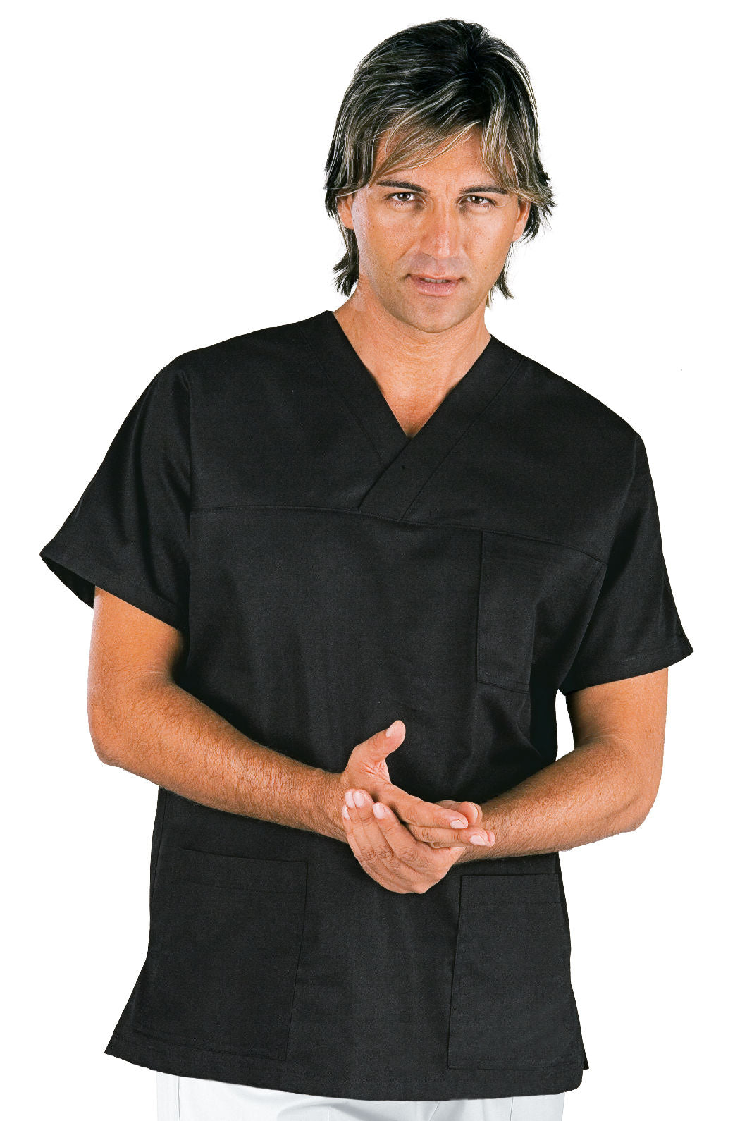 Casacca Collo a V - Nero [1]