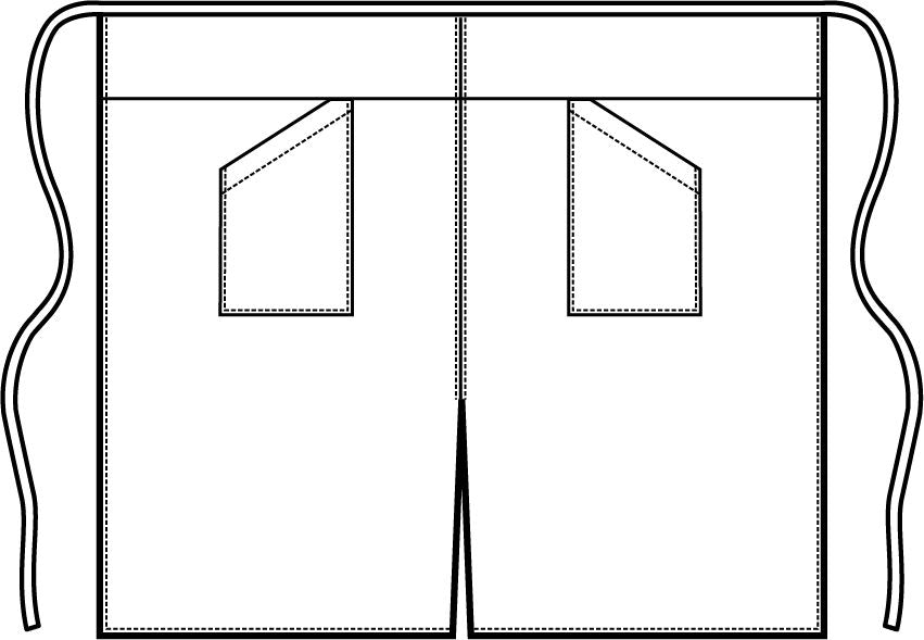 Grembiule Versailles con Spacco - Antracite [2]