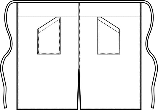 Grembiule Versailles con Spacco - Antracite [2]